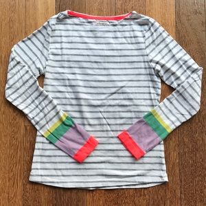 Girls Mini-Boden Striped Breton Sz 11-12